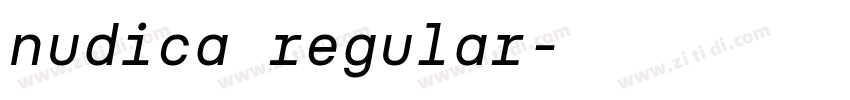 nudica regular字体转换